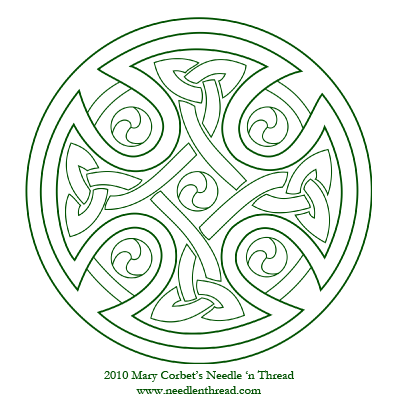 Free hand embroidery pattern celtic cross artisanats mãdiãvaux motif celtique dessins celtiques