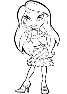 Draws ideas bratz girls drawings doll drawing