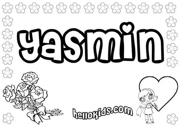 Yasmin coloring pages