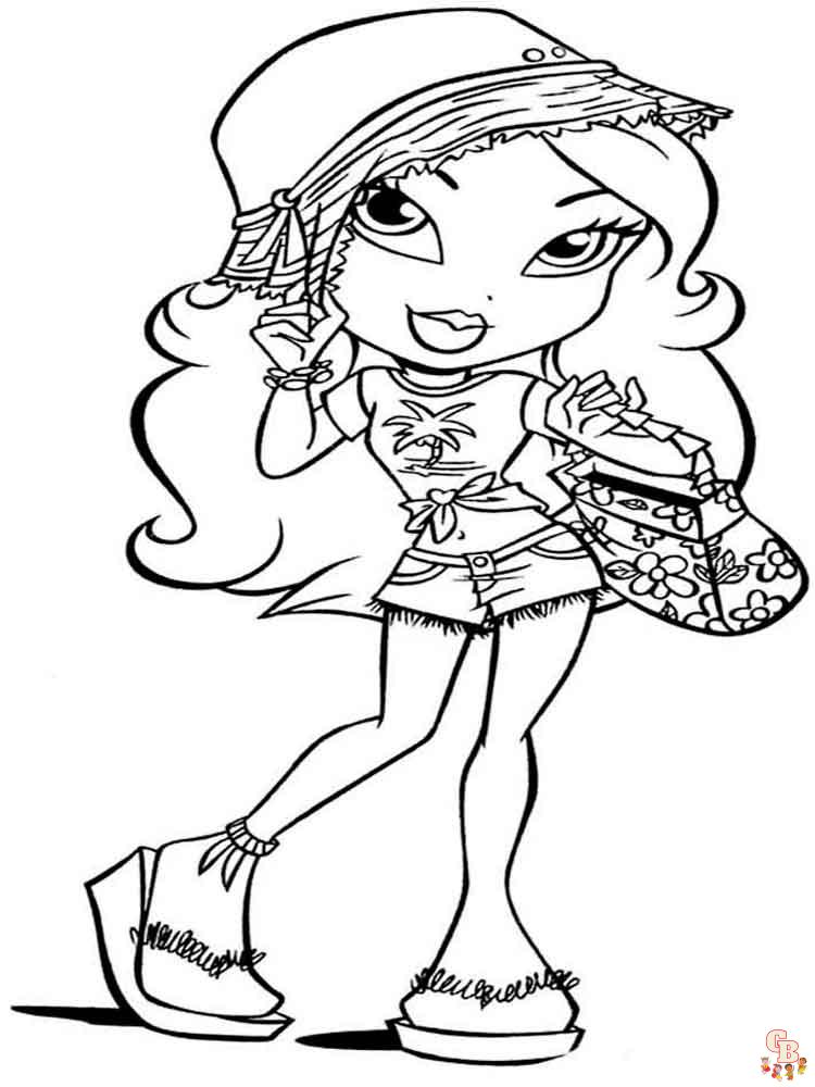 Bratz coloring pages for kids