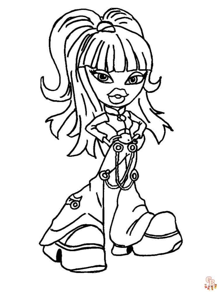 Bratz coloring pages for kids