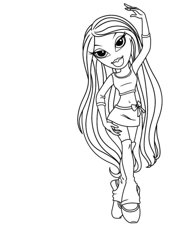 Bratz coloring pages printable for free download