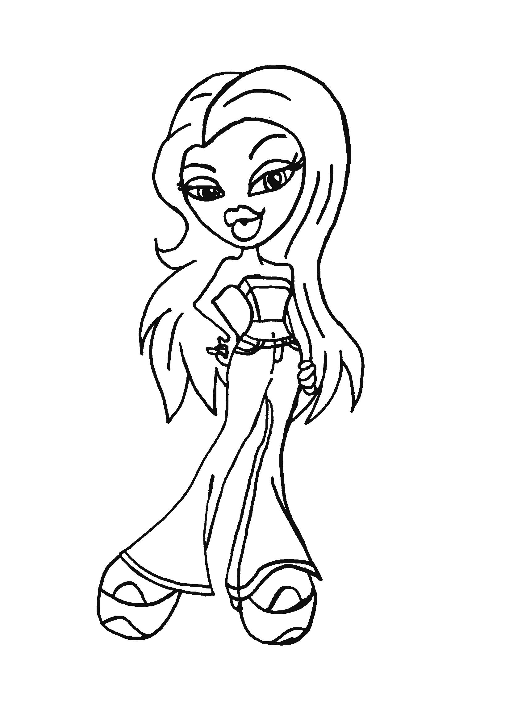 Bratz coloring pages â birthday printable