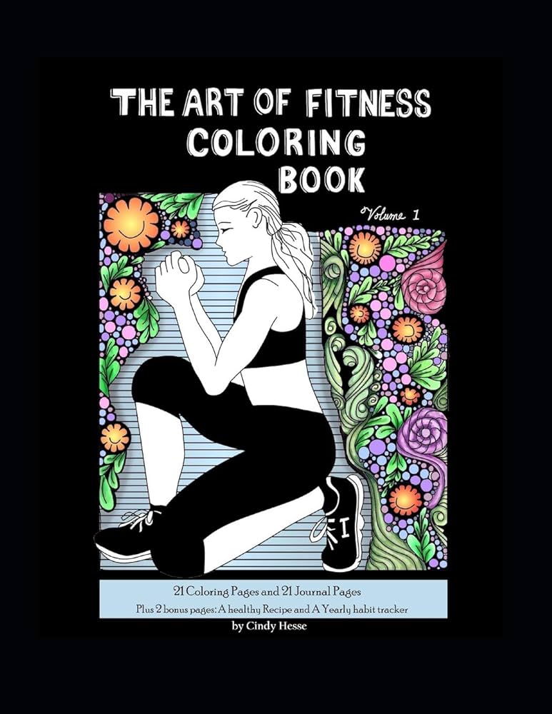 The art of fitness coloring book volume artfully fit coloring books band hesse mrs cindy d kitap