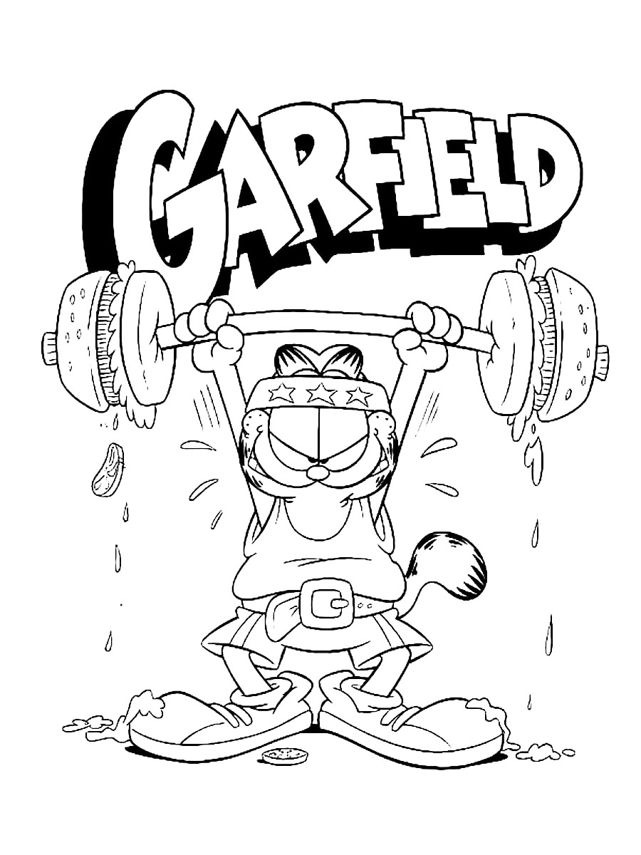Exercise coloring pages