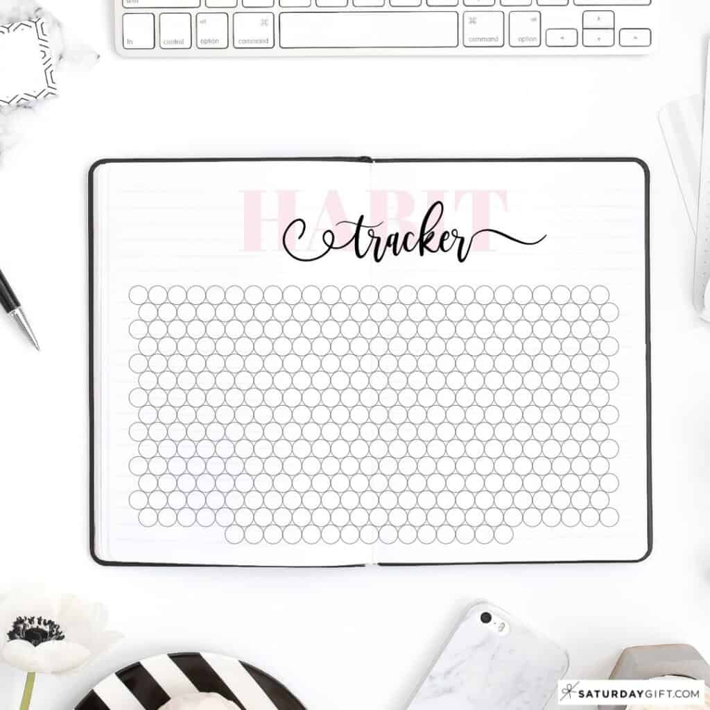 Habit tracker printable