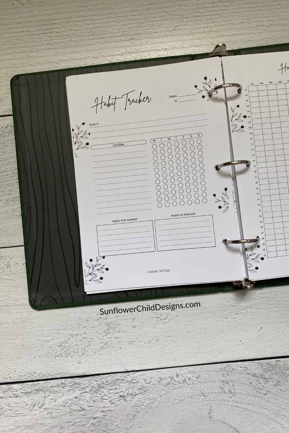 Unlock your fitness goals inspiring planner pages to motivate your workout â sunflower child designs