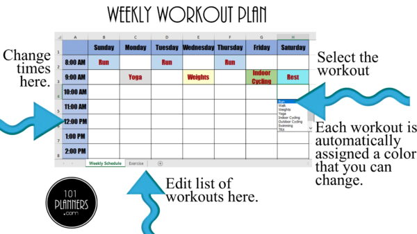 Free fitness planner printable book customize online print