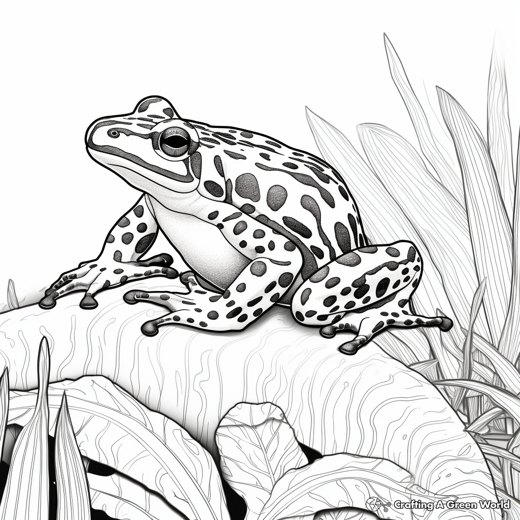 Poison dart frog coloring pages