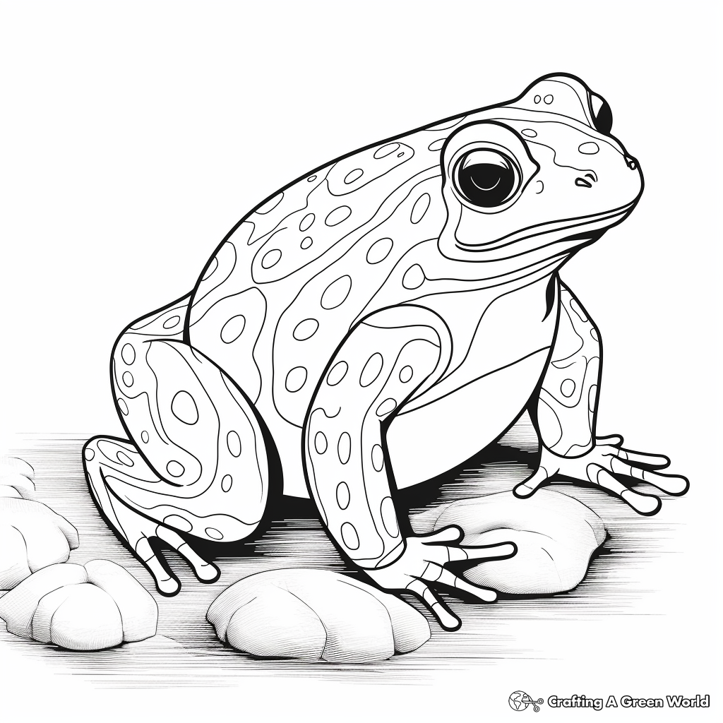 Poison dart frog coloring pages