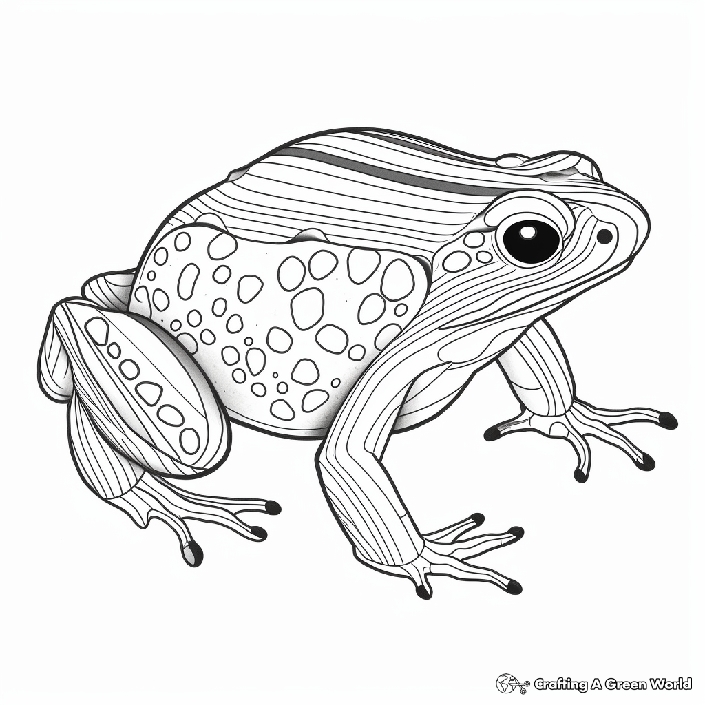 Poison dart frog coloring pages
