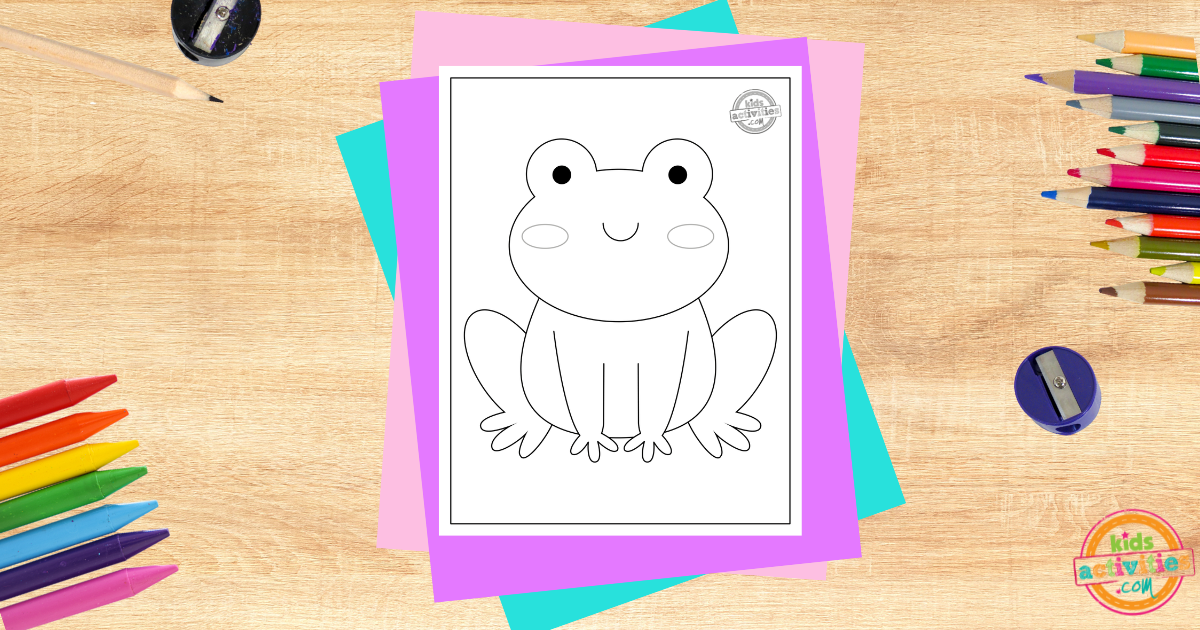 Free printable poison dart frog coloring page kids activities blog