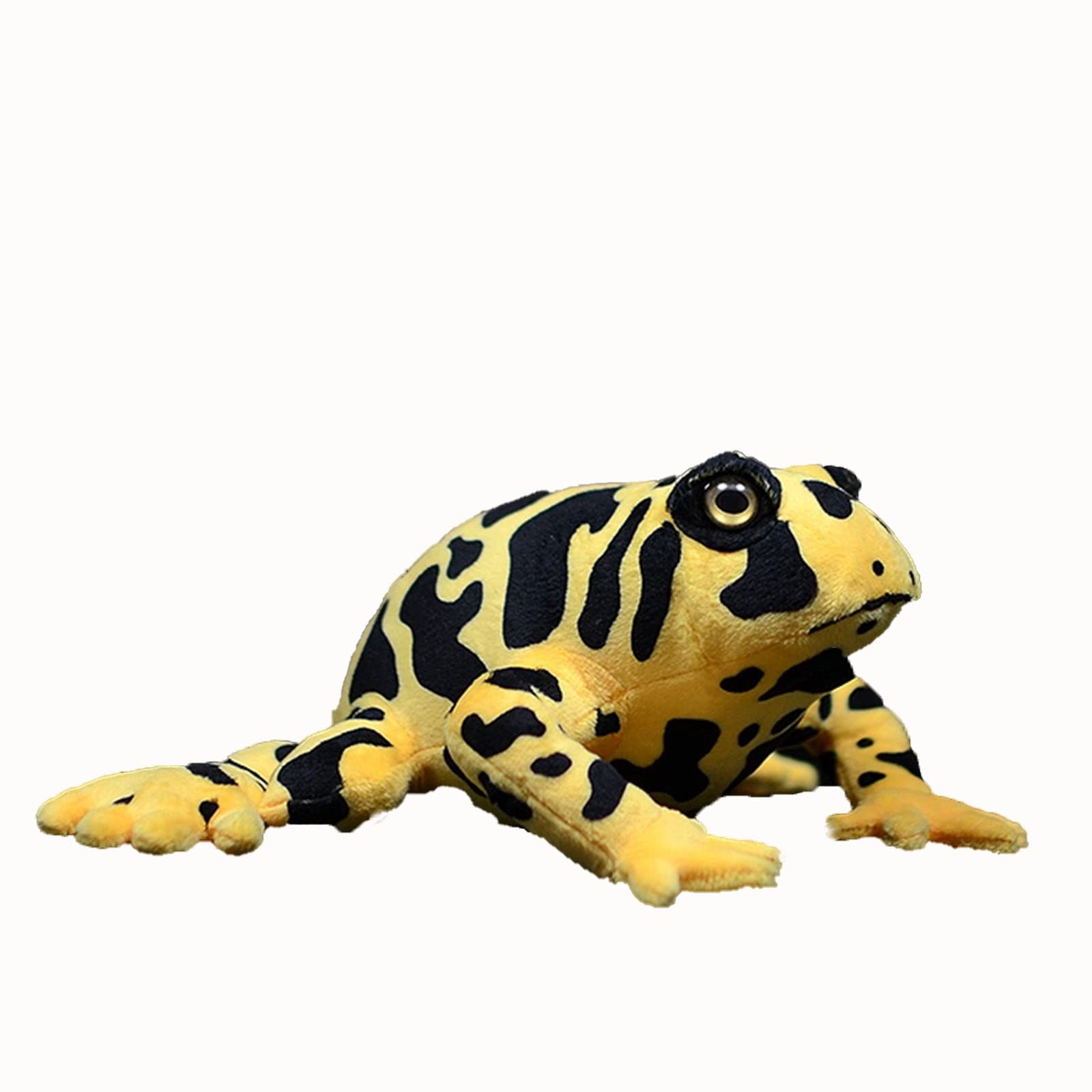 Tiny heart kawaii yellow ribbon poison dart frog plush toy inch yellow super soft adorable plush stuffed animal figure realistic frog childrens home decor toys games