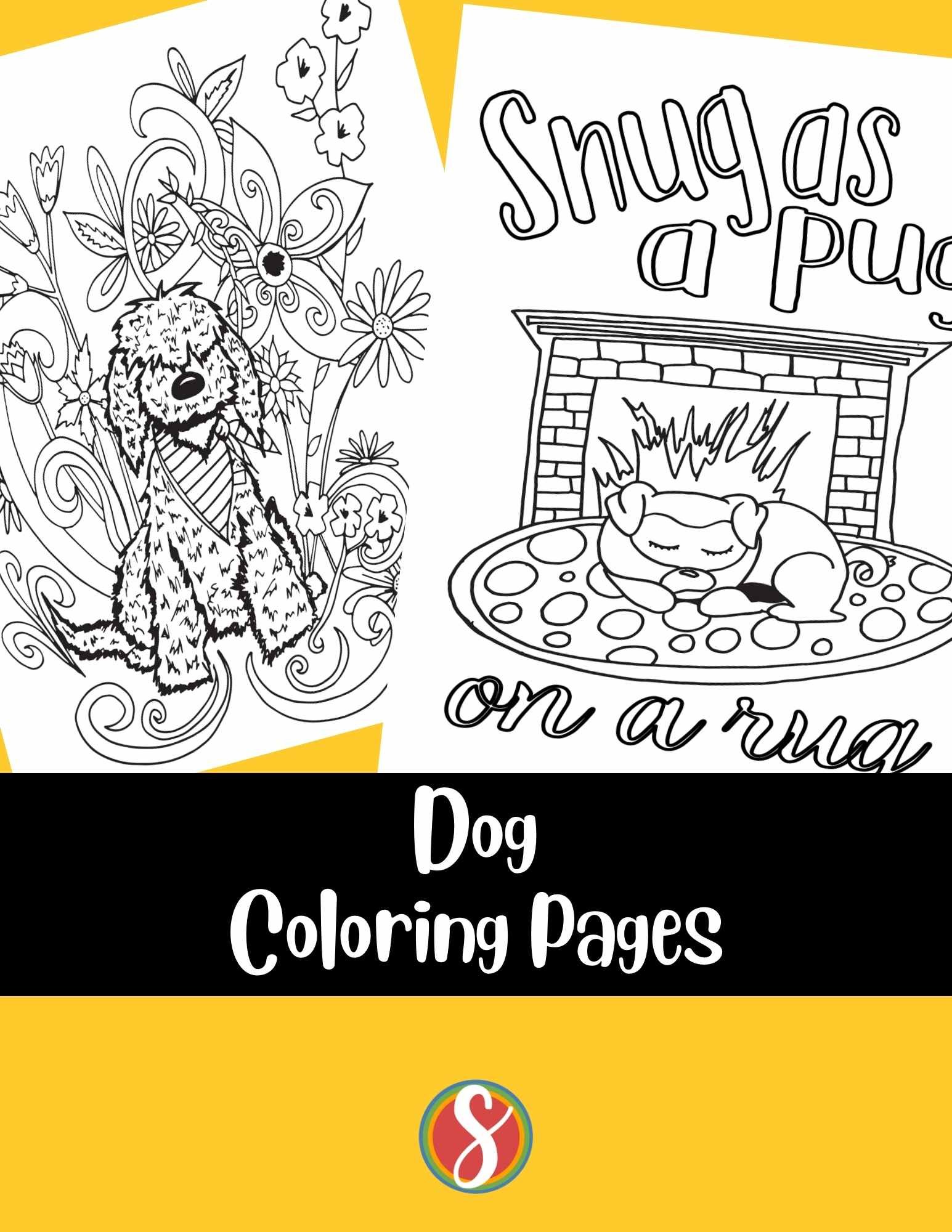 Free dog coloring pages â stevie doodles