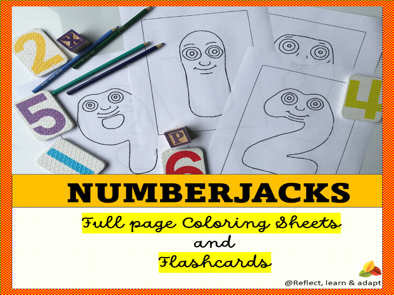 Numberjacks coloring sheets
