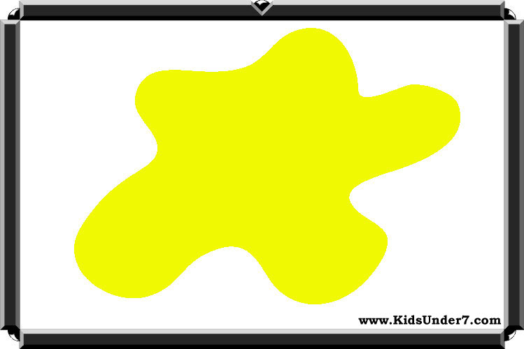 Kids under color flash cards
