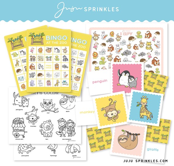 Kids activity sheets printable animal activity set printable i