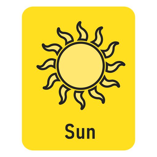Sun yellow flashcard ad ad paid flashcard yellow sun flashcards shapes for kids prt makg