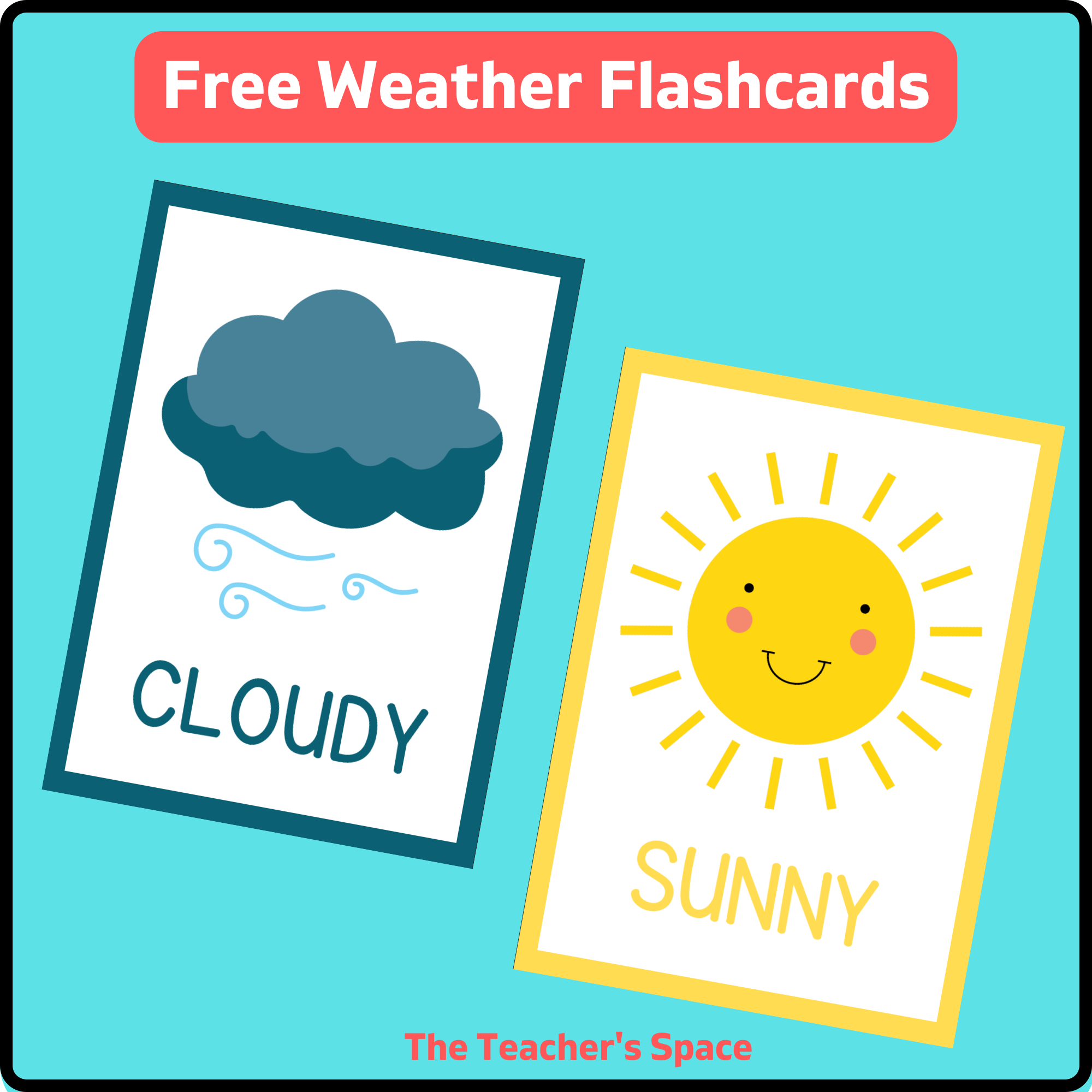 Free weather flashcards made by teachers