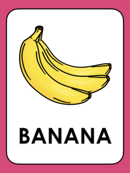Flashcards coloring pages fruits in spanish las frutas by learningspanish
