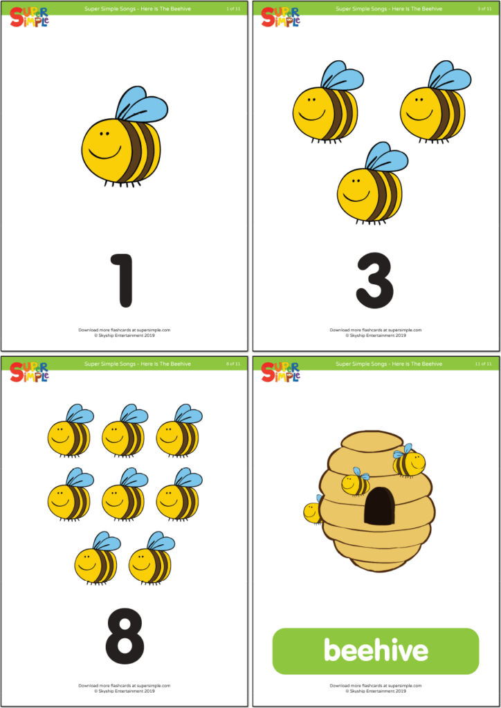 Here is the beehive flashcards