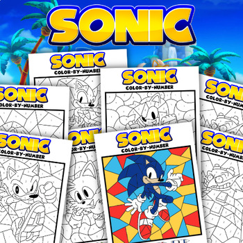 Sonic coloring pages for kids by zorpico tpt
