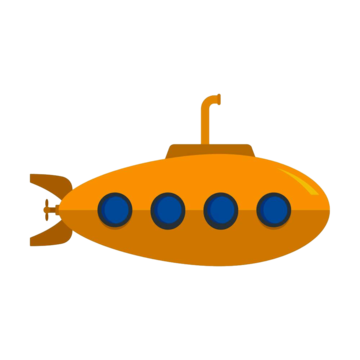 Yellow submarine vector art png yellow submarine icon cartoon vector boat research nautical png image for free download