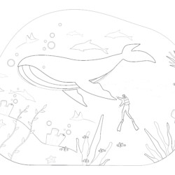 Yellow submarine coloring page