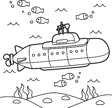 Submarine drawing png transparent images free download vector files