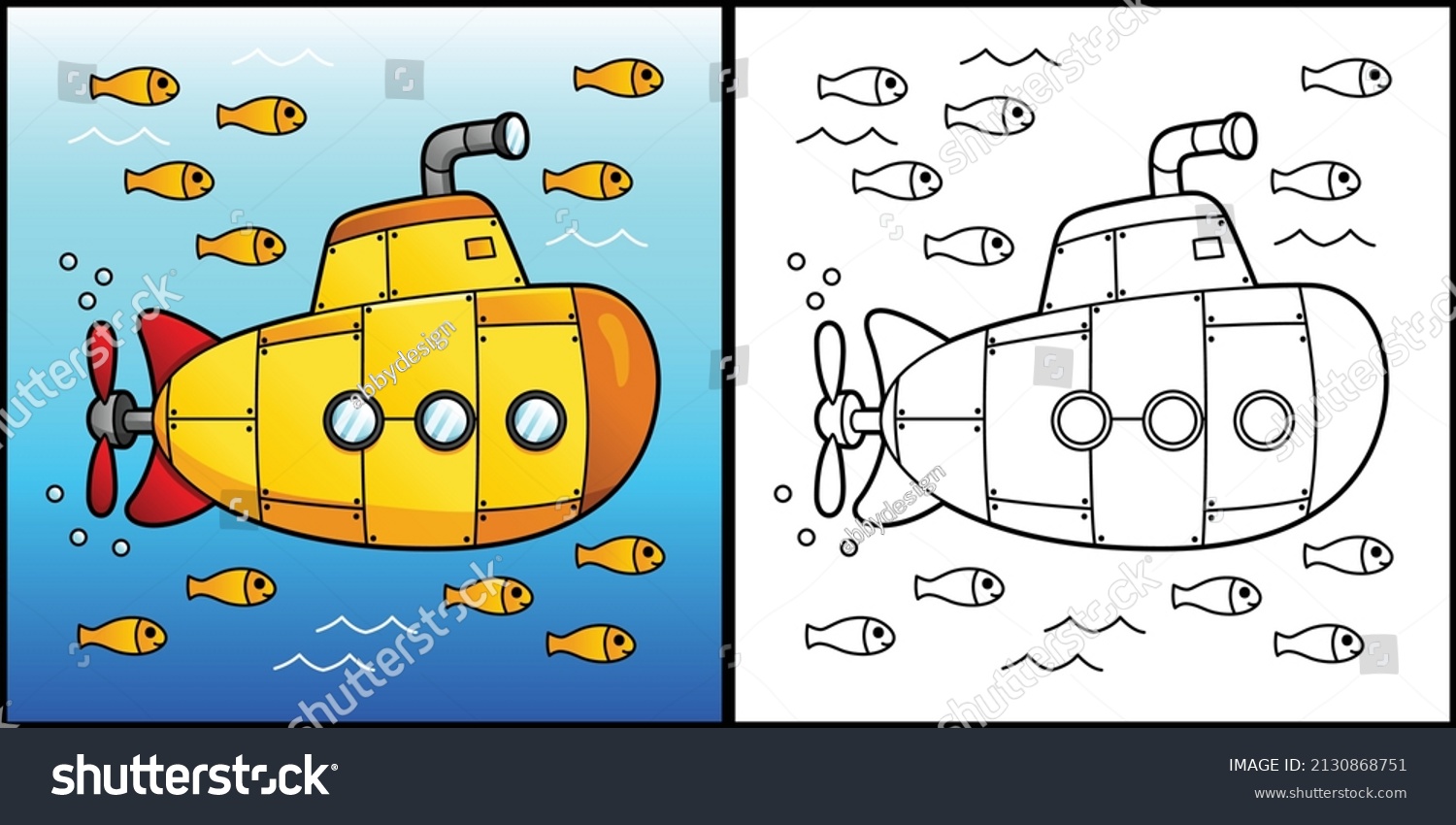 Submarine coloring pages images stock photos d objects vectors