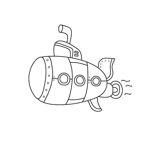 Submarine coloring images