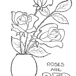 Rose coloring pages printable for free download