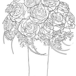 Rose coloring pages printable for free download