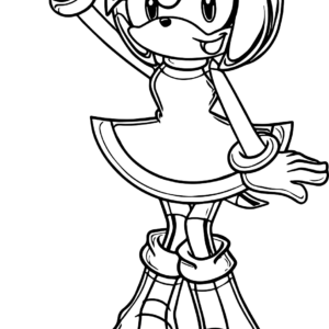 Amy rose coloring pages printable for free download
