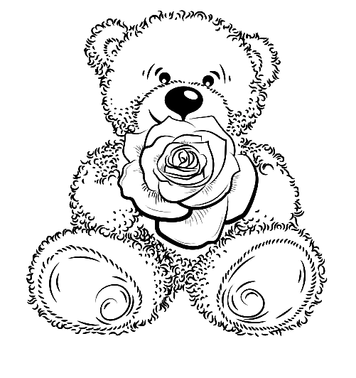 Teddy bear coloring pages printable for free download