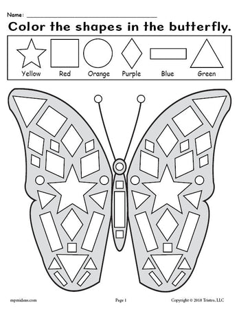 Free preschool colors worksheets printables â