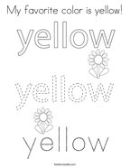 Yellow coloring pages