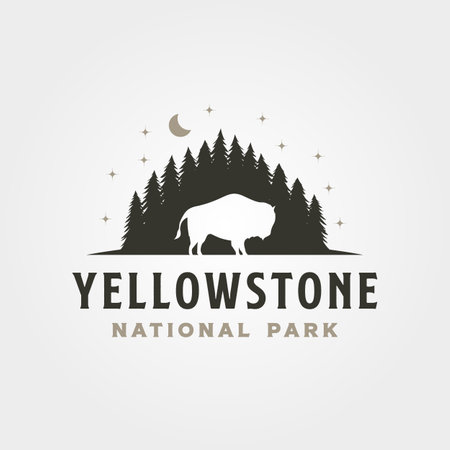 National park yellowstone stock vector illustration and royalty free national park yellowstone clipart