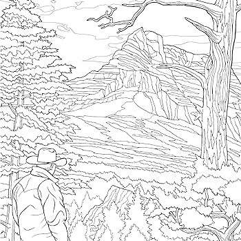 The unofficial yellowstone coloring book dover adult coloring books dover publications books