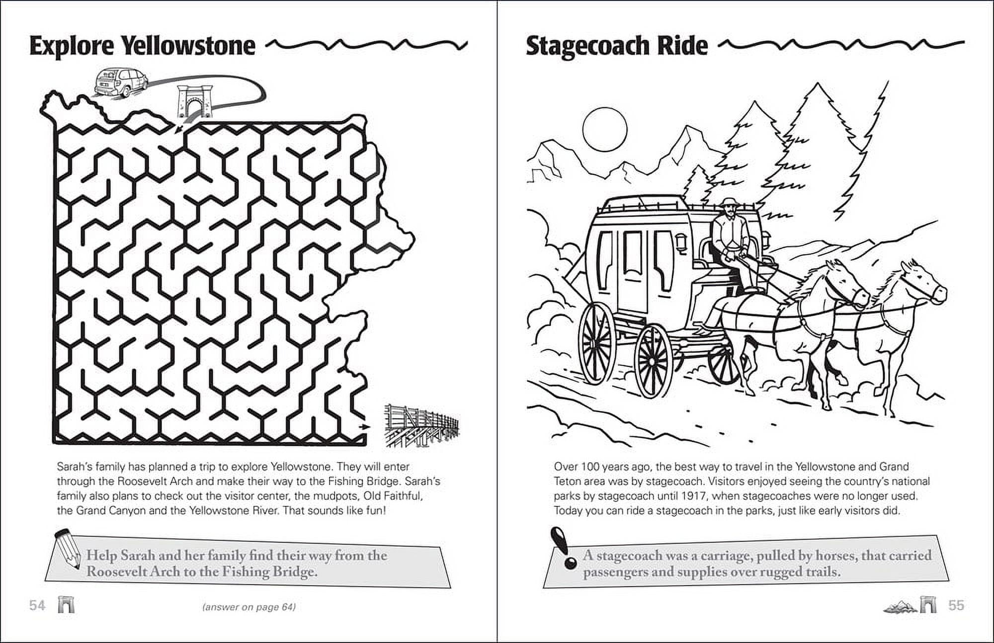Color and learn yellowstone grand teton activity book paperback