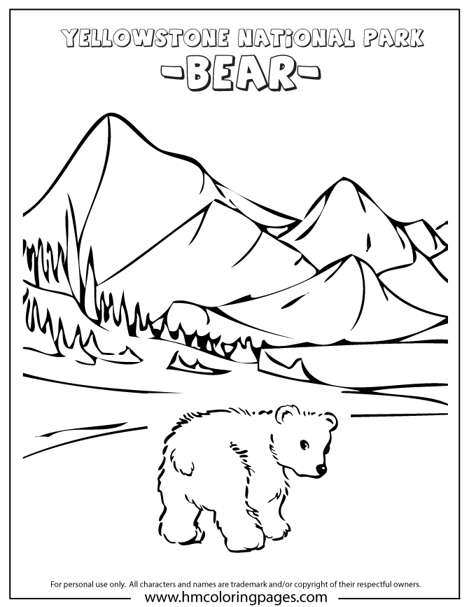 Yellowstone national park coloring pages coloring pages yellowstone yellowstone trip