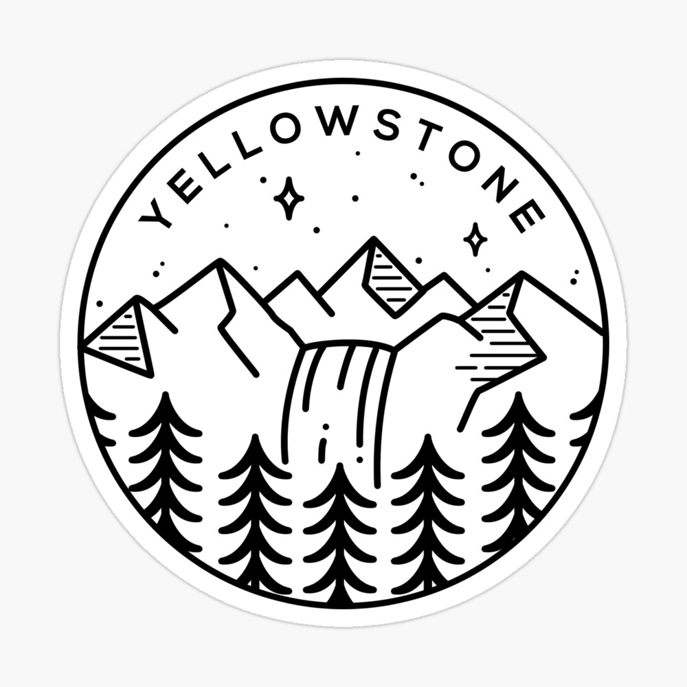 Yellowstone national park us emblem