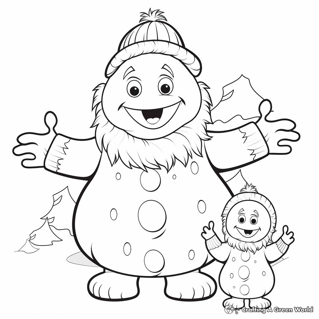 Yeti coloring pages