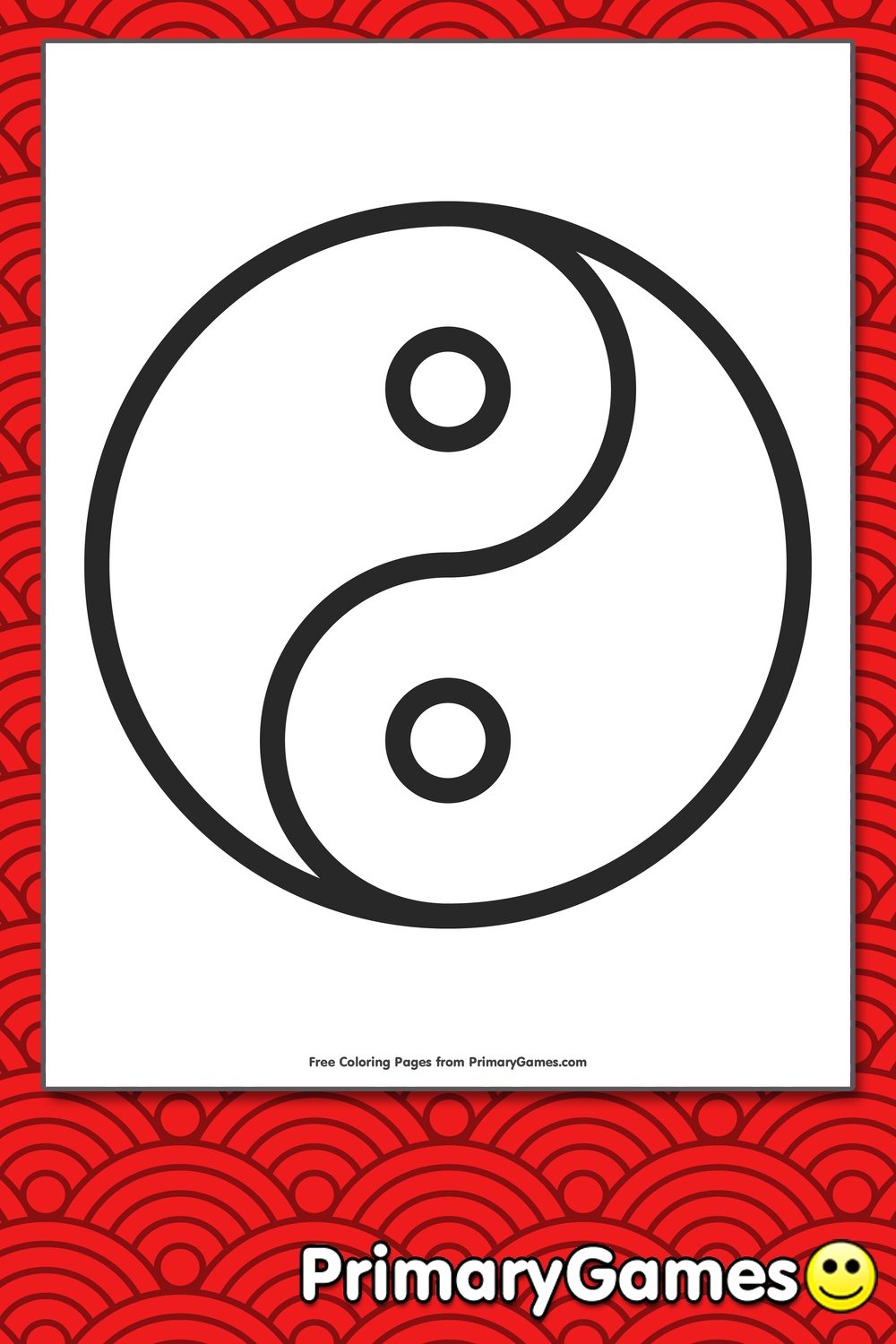 Yin and yang coloring page â free printable pdf from