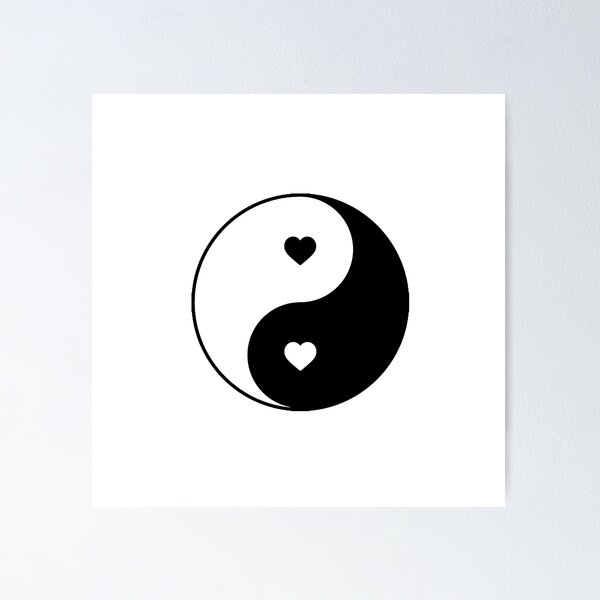 Yin yang emoji posters for sale