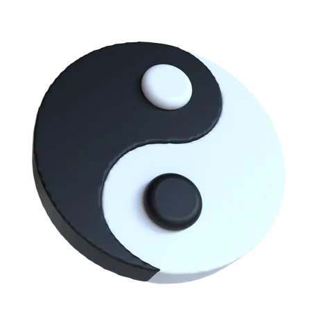 D yin yang illustrations