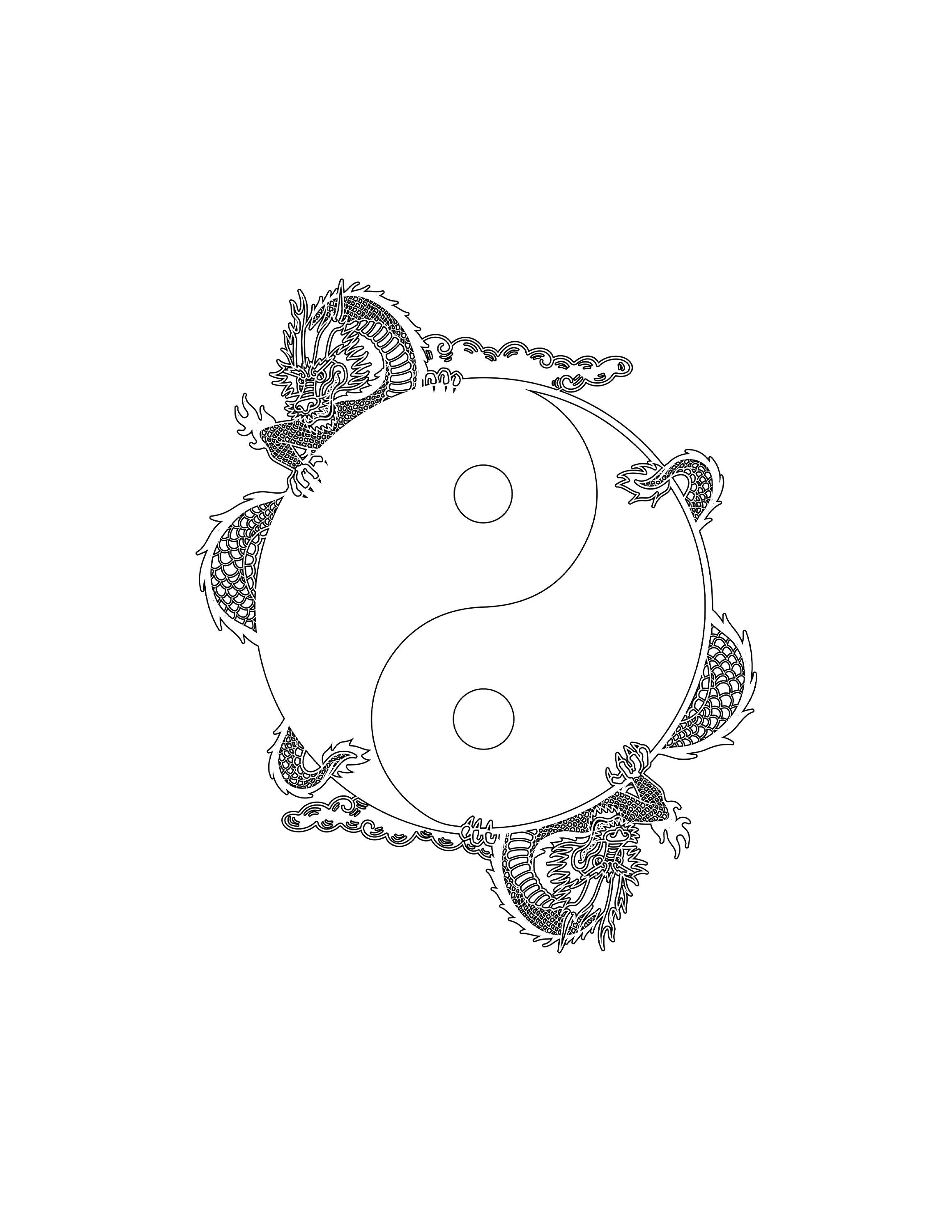 Yin yang coloring