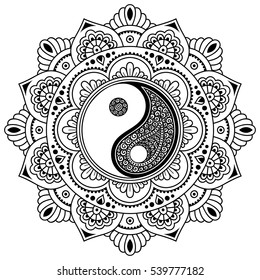 Mandala yin yang images stock photos d objects vectors