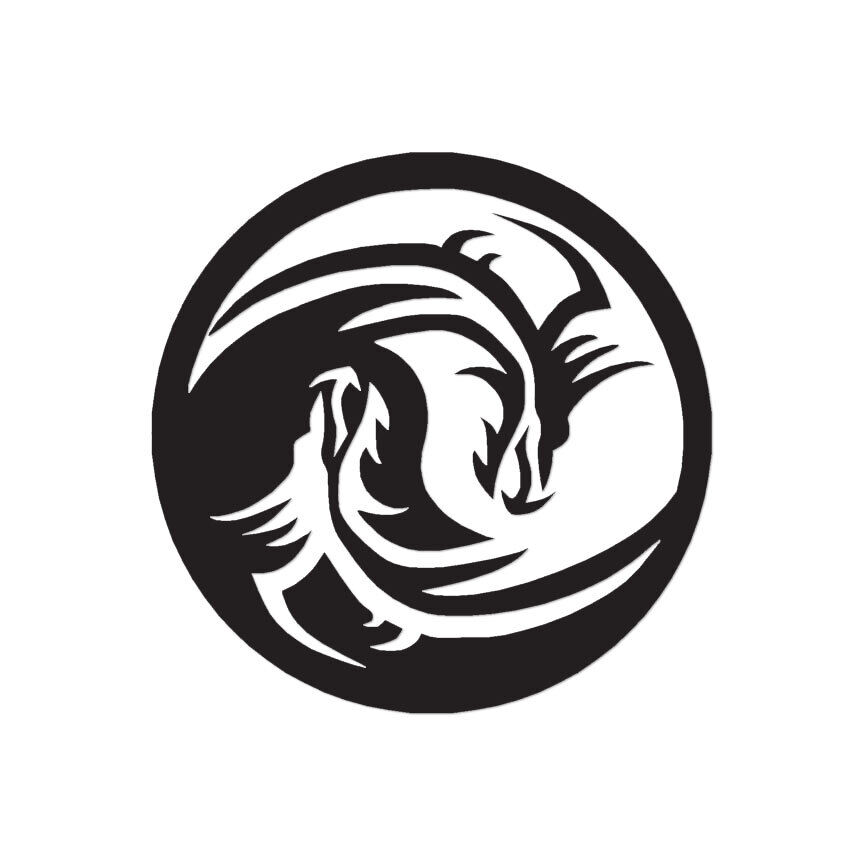 Dragon yin yang