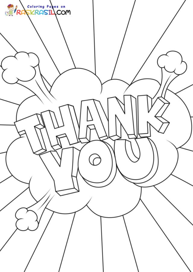 Thank you coloring pages printable for free download